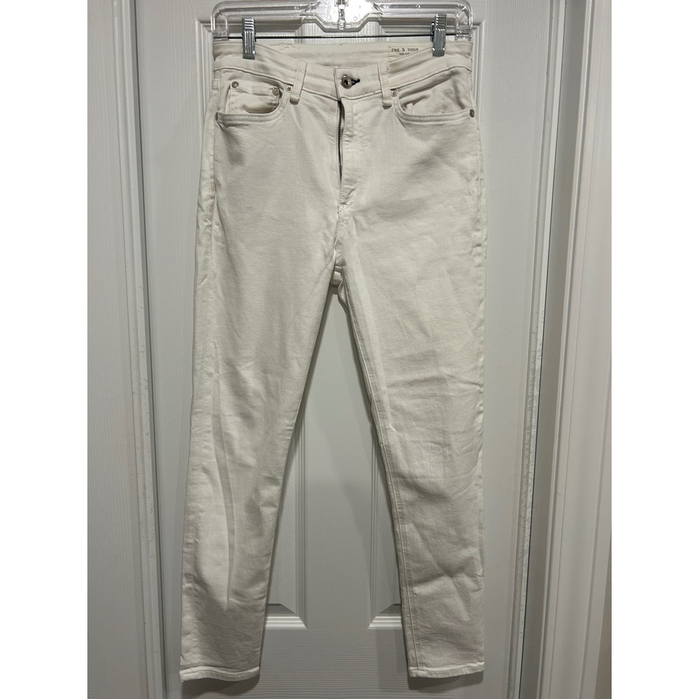 Rag & Bone White Skinny Jeans W1586TCRSWHT Size 28 Womens